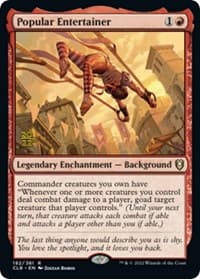 Popular Entertainer - Prerelease Cards - Magic: The Gathering card
