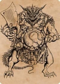 Thrakkus the Butcher Art Card - Art Series: Commander Legends: Battle for Baldur's Gate - Magic: The Gathering card
