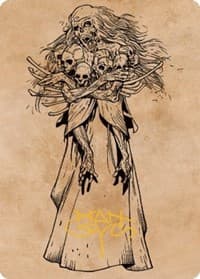 Myrkul, Lord of Bones Art Card (73/81) (Gold-Stamped Signature) - Art Series: Commander Legends: Battle for Baldur's Gate - Magic: The Gathering card