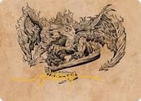 Miirym, Sentinel Wyrm Art Card (Gold-Stamped Signature) - Art Series: Commander Legends: Battle for Baldur's Gate - Magic: The Gathering card
