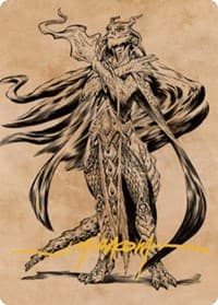 Lozhan, Dragons' Legacy Art Card (Gold-Stamped Signature) - Art Series: Commander Legends: Battle for Baldur's Gate - Magic: The Gathering card
