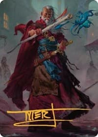 Elminster Art Card (64/81) (Gold-Stamped Signature) - Art Series: Commander Legends: Battle for Baldur's Gate - Magic: The Gathering card