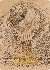 Nemesis Phoenix Art Card (Gold-Stamped Signature) - Art Series: Commander Legends: Battle for Baldur's Gate - Magic: The Gathering card