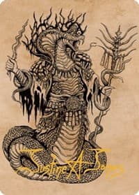 Sivriss, Nightmare Speaker Art Card (51/81) (Gold-Stamped Signature) - Art Series: Commander Legends: Battle for Baldur's Gate - Magic: The Gathering card