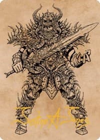 Sarevok, Deathbringer Art Card (Gold-Stamped Signature) - Art Series: Commander Legends: Battle for Baldur's Gate - Magic: The Gathering card