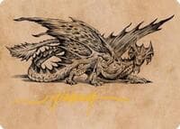 Ancient Brass Dragon Art Card (49/81) (Gold-Stamped Signature) - Art Series: Commander Legends: Battle for Baldur's Gate - Magic: The Gathering card