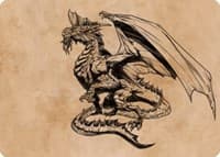 Ancient Silver Dragon Art Card (47/81) - Art Series: Commander Legends: Battle for Baldur's Gate - Magic: The Gathering card