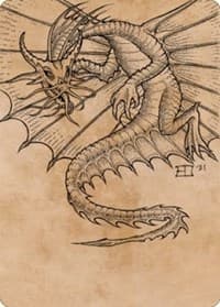 Ancient Gold Dragon Art Card (44/81) - Art Series: Commander Legends: Battle for Baldur's Gate - Magic: The Gathering card