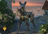 Clockwork Fox Art Card (Gold-Stamped) - Art Series: Commander Legends: Battle for Baldur's Gate - Magic: The Gathering card