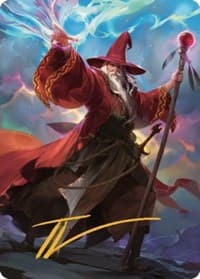 Elminster Art Card (36/81) (Gold-Stamped Signature) - Art Series: Commander Legends: Battle for Baldur's Gate - Magic: The Gathering card