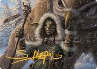 Owlbear Shepherd Art Card (Gold-Stamped Signature) - Art Series: Commander Legends: Battle for Baldur's Gate - Magic: The Gathering card