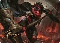 Karlach, Fury of Avernus Art Card (34/81) (Gold-Stamped Signature) - Art Series: Commander Legends: Battle for Baldur's Gate - Magic: The Gathering card