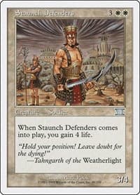 Staunch Defenders - Classic Sixth Edition - Magic: The Gathering card