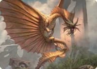 Ancient Gold Dragon Art Card (28/81) - Art Series: Commander Legends: Battle for Baldur's Gate - Magic: The Gathering card