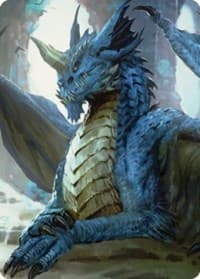 Young Blue Dragon Art Card - Art Series: Commander Legends: Battle for Baldur's Gate - Magic: The Gathering card