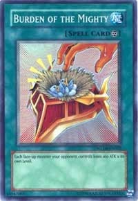 Burden of the Mighty - World Championship 2008 - YuGiOh card