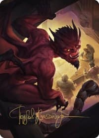 Imp Art Card (Gold-Stamped Signature) - Art Series: Commander Legends: Battle for Baldur's Gate - Magic: The Gathering card