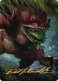 Hezrou Art Card (Gold-Stamped Signature) - Art Series: Commander Legends: Battle for Baldur's Gate - Magic: The Gathering card