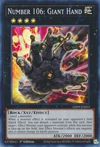 Number 106: Giant Hand - Legendary Duelists: Duels From the Deep - YuGiOh card