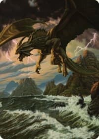Ancient Bronze Dragon Art Card (3/81) - Art Series: Commander Legends: Battle for Baldur's Gate - Magic: The Gathering card