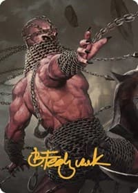 Chain Devil Art Card (Gold-Stamped Signature) - Art Series: Commander Legends: Battle for Baldur's Gate - Magic: The Gathering card