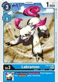 Labramon - Digital Hazard - Digimon Card Game card