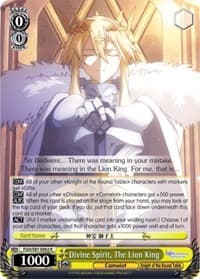 Divine Spirit, The Lion King - Fate/Grand Order THE MOVIE Divine Realm of the Round Table: Camelot - Weiss Schwarz card