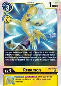 Renamon - Digital Hazard - Digimon Card Game card