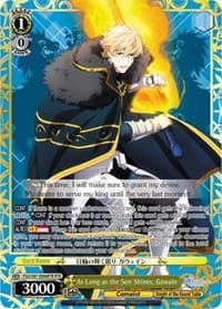As Long as the Sun Shines, Gawain (RTR) - Fate/Grand Order THE MOVIE Divine Realm of the Round Table: Camelot - Weiss Schwarz card