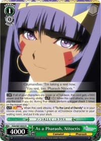 As a Pharaoh, Nitocris - Fate/Grand Order THE MOVIE Divine Realm of the Round Table: Camelot - Weiss Schwarz card