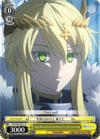 King Who Governs the Holy City, The Lion King - Fate/Grand Order THE MOVIE Divine Realm of the Round Table: Camelot - Weiss Schwarz card