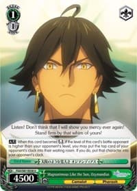 Magnanimous Like the Sun, Ozymandias - Fate/Grand Order THE MOVIE Divine Realm of the Round Table: Camelot - Weiss Schwarz card