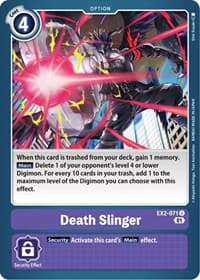 Death Slinger - Digital Hazard - Digimon Card Game card
