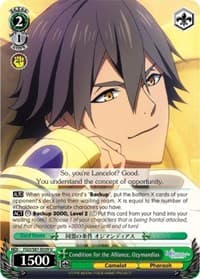 Condition for the Alliance, Ozymandias - Fate/Grand Order THE MOVIE Divine Realm of the Round Table: Camelot - Weiss Schwarz card