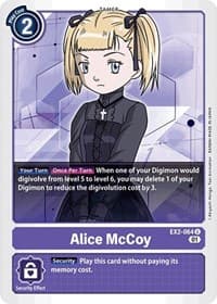 Alice McCoy - Digital Hazard - Digimon Card Game card