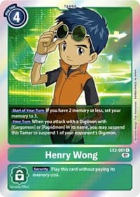 Henry Wong - Digital Hazard - Digimon Card Game card