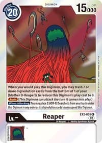 Reaper - Digital Hazard - Digimon Card Game card
