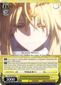 Return of the Sacred Sword, The Lion King - Fate/Grand Order THE MOVIE Divine Realm of the Round Table: Camelot - Weiss Schwarz card