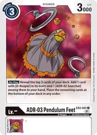 ADR-03 Pendulum Feet - Digital Hazard - Digimon Card Game card