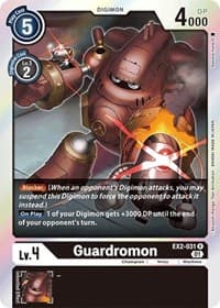 Guardromon - Digital Hazard - Digimon Card Game card