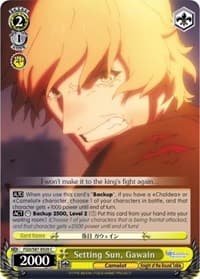 Setting Sun, Gawain - Fate/Grand Order THE MOVIE Divine Realm of the Round Table: Camelot - Weiss Schwarz card