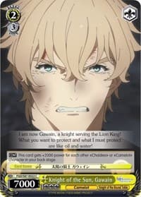 Knight of the Sun, Gawain - Fate/Grand Order THE MOVIE Divine Realm of the Round Table: Camelot - Weiss Schwarz card