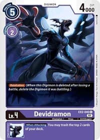 Devidramon - Digital Hazard - Digimon Card Game card