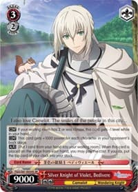Silver Knight of Violet, Bedivere (SR) - Fate/Grand Order THE MOVIE Divine Realm of the Round Table: Camelot - Weiss Schwarz card