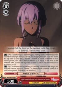 Night Before the Decisive Battle, Hassan of the Serenity - Fate/Grand Order THE MOVIE Divine Realm of the Round Table: Camelot - Weiss Schwarz card