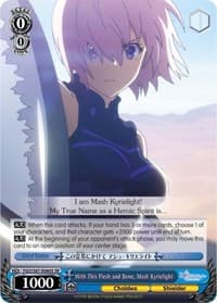 With This Flesh and Bone, Mash Kyrielight (SR) - Fate/Grand Order THE MOVIE Divine Realm of the Round Table: Camelot - Weiss Schwarz card