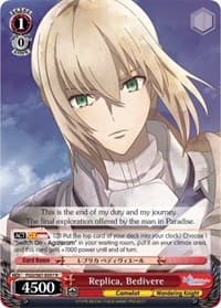 Replica, Bedivere - Fate/Grand Order THE MOVIE Divine Realm of the Round Table: Camelot - Weiss Schwarz card