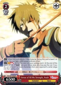 Arrow of All His Strength, Arash - Fate/Grand Order THE MOVIE Divine Realm of the Round Table: Camelot - Weiss Schwarz card