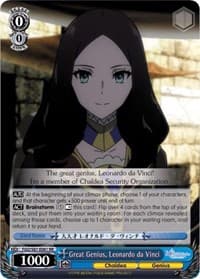 Great Genius, Leonardo da Vinci - Fate/Grand Order THE MOVIE Divine Realm of the Round Table: Camelot - Weiss Schwarz card