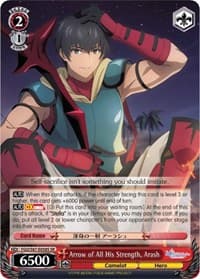 Arrow of All His Strength, Arash (SR) - Fate/Grand Order THE MOVIE Divine Realm of the Round Table: Camelot - Weiss Schwarz card